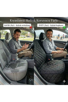 Su İtici Araç Koltuk Örtüsü 3'lü Set — Ön ve Arka, Siyah