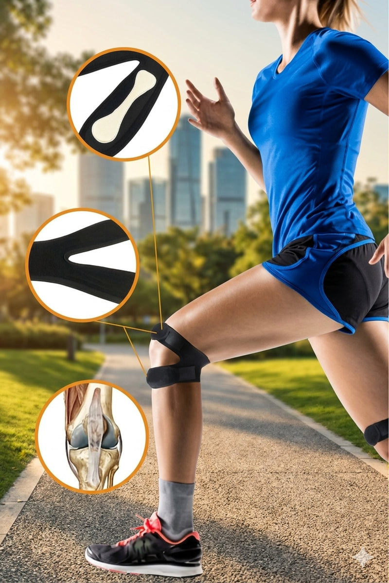 Ayarlanabilir Patella Destekli Sporcu Dizliği — Koşu ve Fitness