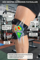 Patella Destekli Sporcu Dizliği — 2'li Paket, Koşu ve Fitness